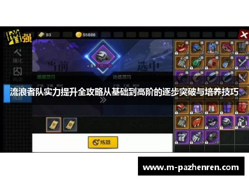 流浪者队实力提升全攻略从基础到高阶的逐步突破与培养技巧